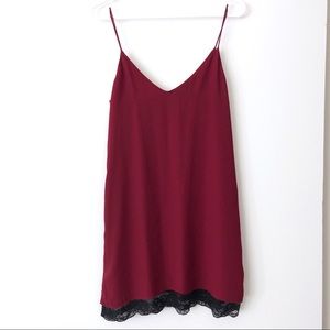 Forever 21 Burgundy Red Cami Dress